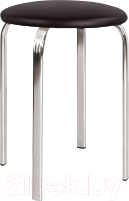 Табурет Белс Пенто Chrome V / 450885/V3 (кожзам, темно-коричневый)