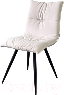 Стул M-City Cira / 629M04981 (VT7002-2 белый велюр/черный)