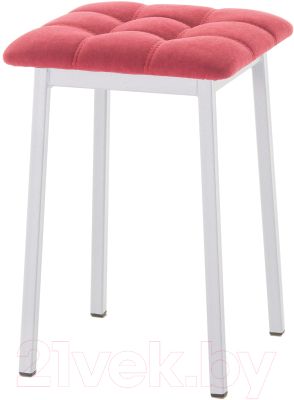 Табурет AMC Comfort 7.5.8 (ткань красный/серебристый)