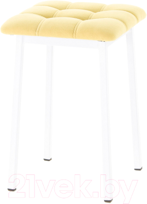 Табурет AMC Comfort 7.6.15 (ткань желтый/белый)