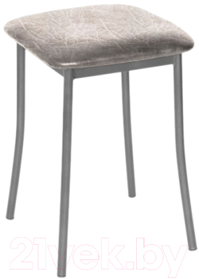 Табурет Древпром Тонкие ноги (металлик/серый мрамор)