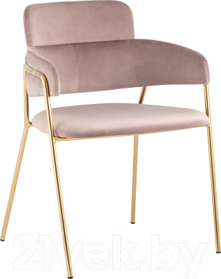 Стул Stool Group Полин / FDC6085 MISTY ROSE FUT-64 (велюр розовый)