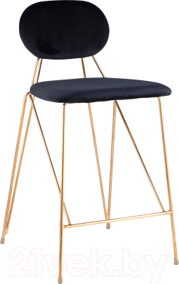 Стул барный Stool Group Элис / FDC8001 MIDNIGHT BLUE FUT-78 (вельвет темно-синий)