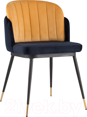 Стул Stool Group Пенелопа / FDC8054 FUT-78 + FUT-61 (вельвет синий/желтый)