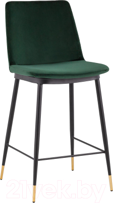 Стул барный Stool Group Мелисса / FDC9055C GREEN FUT-73 (велюр зеленый)