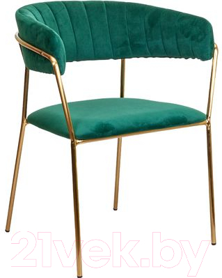 Стул Седия Geneva (зеленый велюр/золото)