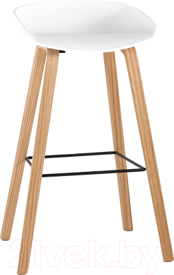 Стул барный Stool Group Libra / 8319 (белый/деревянные ножки)