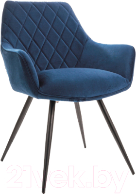 Стул Signal Linea Velvet (темно-синий/черный матовый)