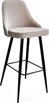 Стул барный M-City Nepal-Bar / 461MC05090 (латте 25 велюр/черный)