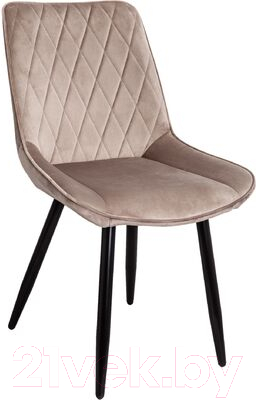 Стул Седия Nika (бежевый велюр HLR-08/черный)