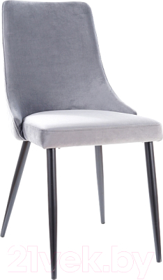 Стул Signal Piano B Velvet Bluvel 14 (серый/черный)