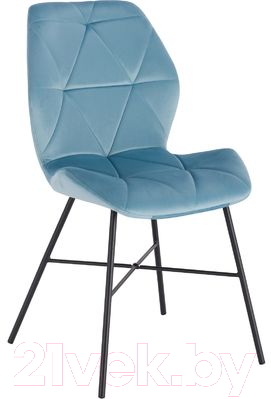 Стул Седия Pico (голубой велюр/черный)