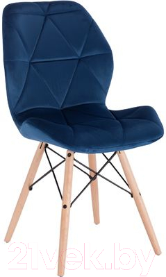 Стул Седия Rio (синий велюр/бук)