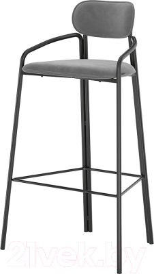 Стул барный Latitude Ror Round / RORBCHRBKVLRGR (черный/серый)