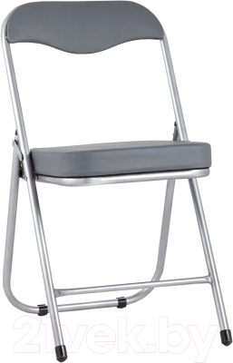 Стул Stool Group Джон складной / RS04K-904-05 (металлик/экокожа серый)