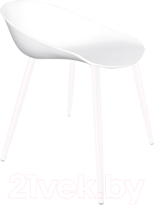 Стул Sheffilton SHT-ST19/S95-1 (белый/белый муар)