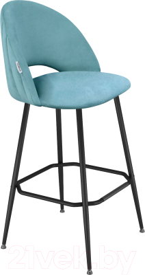 Стул барный Sheffilton SHT-ST34-1/S131 (голубая пастель/черный муар)