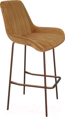 Стул барный Sheffilton SHT-ST37/S29 (горчичный/медный металлик)