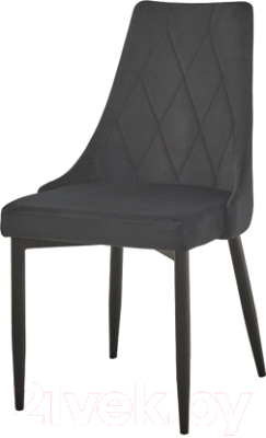 Стул Signal Trix B Velvet (черный/черный матовый)