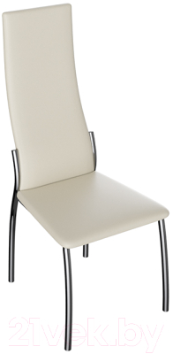 Стул ТриЯ Кредо (хром/кожзам бежевый/ваниль 890)