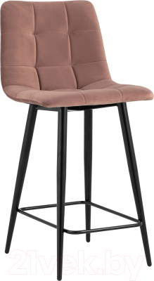 Стул барный Stool Group Джанго полубарный / vd-django-b15 (велюр пыльно-розовый)