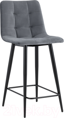 Стул барный Stool Group Джанго полубарный / vd-django-b27 (велюр темно-серый)