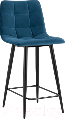 Стул барный Stool Group Джанго полубарный / vd-django-b29 (велюр синий)