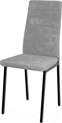 Стул ВВР Амстер (черный/велюр серый)
