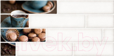 Декоративная плитка Beryoza Ceramica Брик 1 кремовый (300x600)