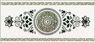 Бордюр М-Квадрат Цезарь 282501 (330x152, белый)