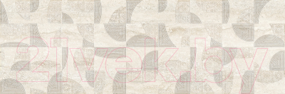 Декоративная плитка Beryoza Ceramica Травертин 2 кремовый (250x750)