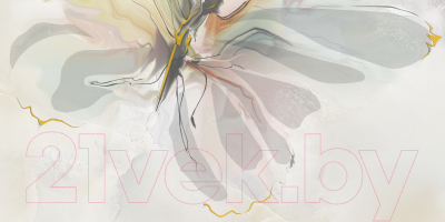 Элемент панно Beryoza Ceramica Оникс бабочка 2 салатная (250x500)