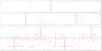 Плитка Beryoza Ceramica Брик матовый белый (300x600)