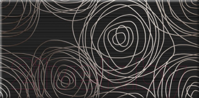 Декоративная плитка Beryoza Ceramica Ночь черная (250x500)