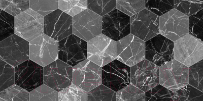 Декоративная плитка Beryoza Ceramica Дайкири черный (300x600)