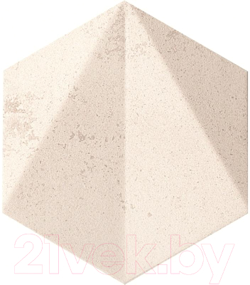 Декоративная плитка Tubadzin D-Free Space Hex White-Str (110x125)