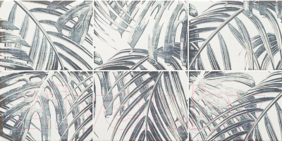 Декоративная плитка Tubadzin D-Idylla Grey 2 (308x608)