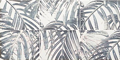 Декоративная плитка Tubadzin D-Idylla Grey 2 (308x608)