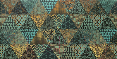 Декоративная плитка Arte D-Margot Green Geo (308x608)