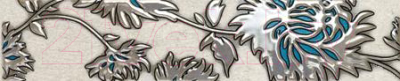 Бордюр Tubadzin Gris Flower Turkus (74x360)