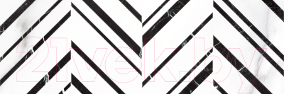 Плитка Meissen Гэтсби GTU441 (250x750, черно-белый)