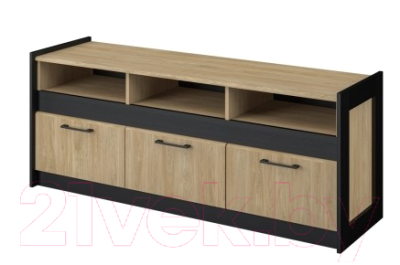 Тумба Мебель-Неман Стенли МН-037-17 (дуб прованс/черный)