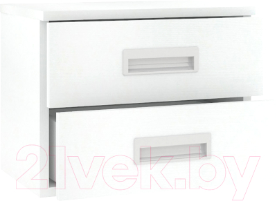 Тумба Кортекс-мебель Сенатор КМ08 (белый)