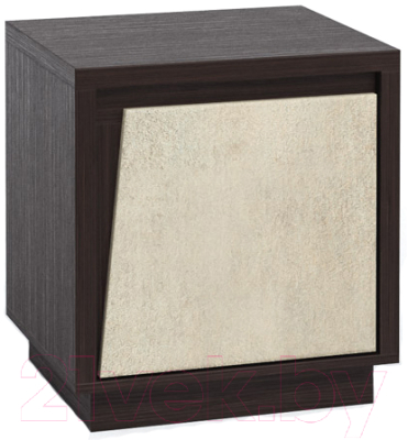 Тумба Мебель-КМК Нирвана 1Д 0555.8 (дуб кентерберри т./камень серый)