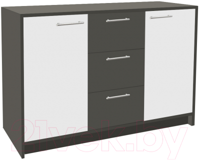 Комод Артём-Мебель Оптима СН 111.01 (белый/графит)