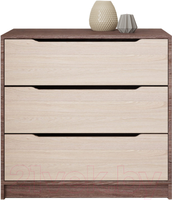 Комод Артём-Мебель Интерио 1 СН 111.04 (ясень светлый/ясень темный)