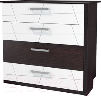 Комод Мебель-Неман Барселона МН-115-06 (белый глянец/дуб Ниагара)