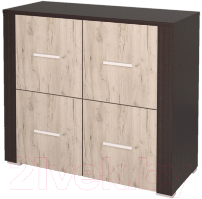 Тумба Интерлиния Коламбия КЛ-11 (дуб венге/дуб серый)