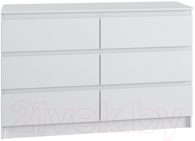 Комод ДСВ Мори МК 1200.6 (белый)