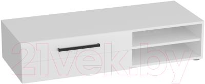 Тумба Мебельград Кёльн 1220 низкая (белый аляска/белый глянец)